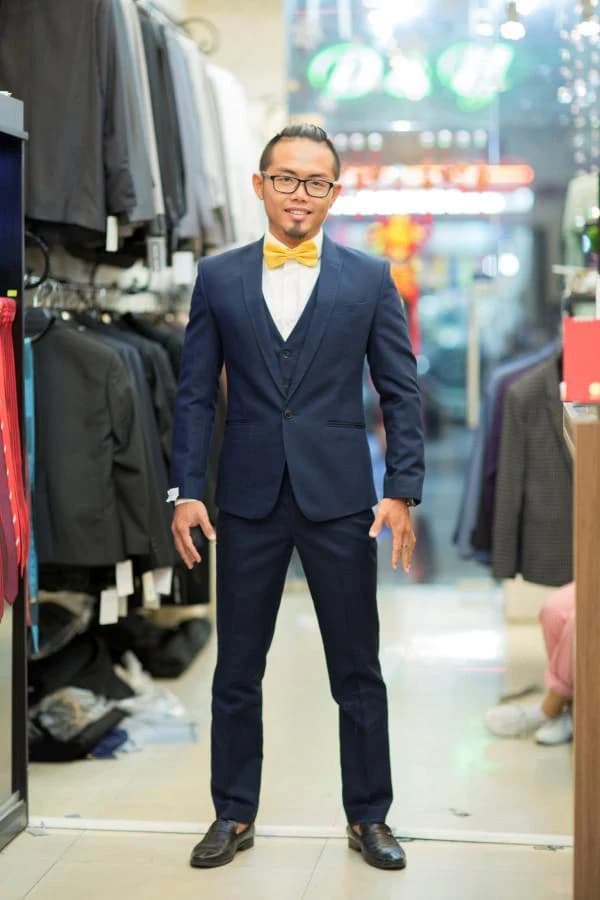 Navy Ba Mảnh Nơ Vàng — SN-095