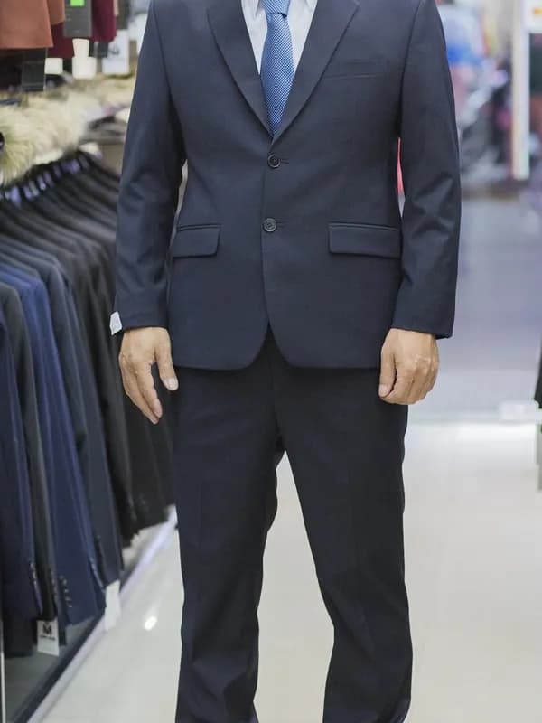 Suit Xám Than Cà Vạt Xanh Nhạt — SG-003