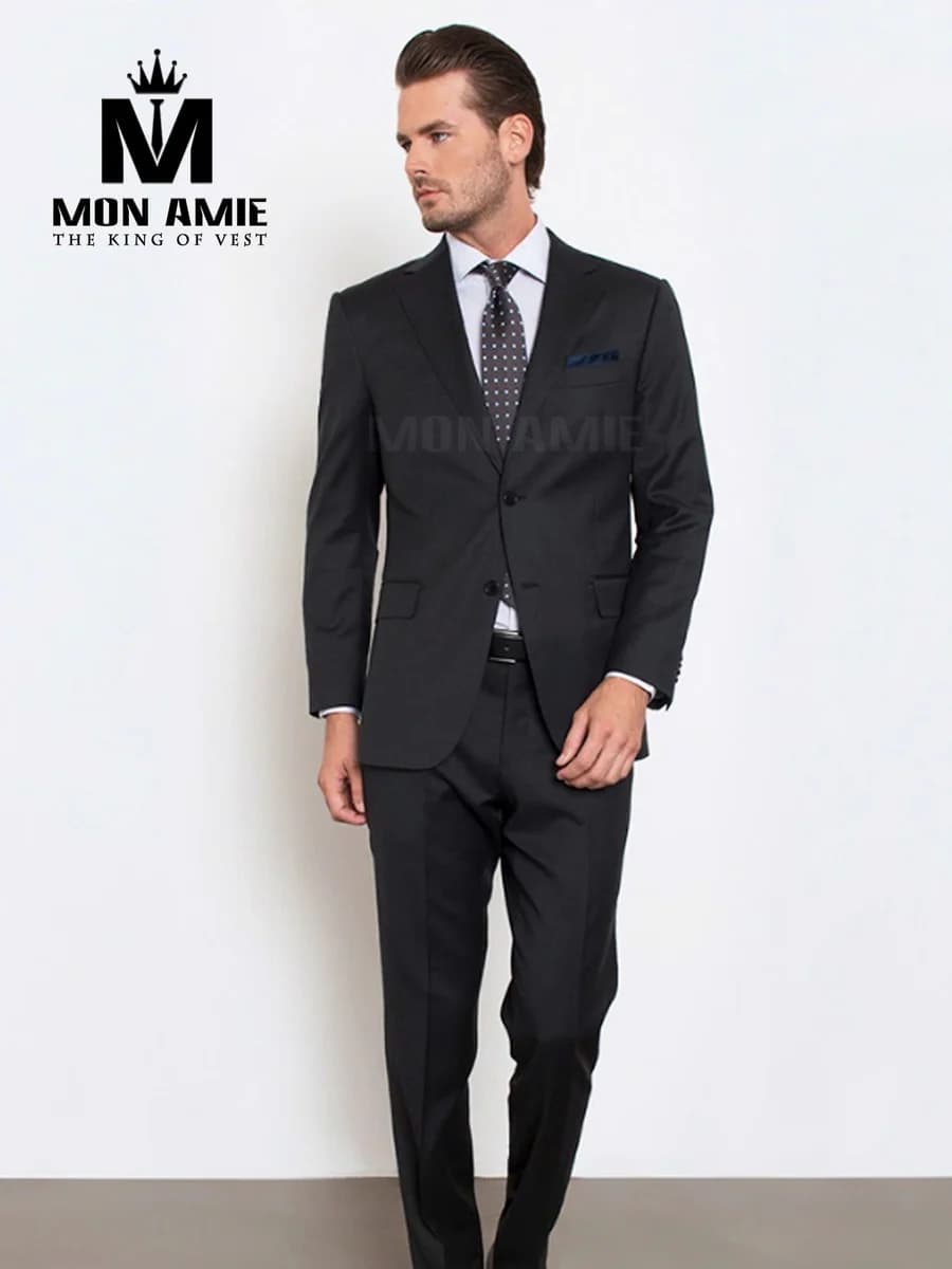 Suit Đen Than Ve K Cổ Điển — SN-001