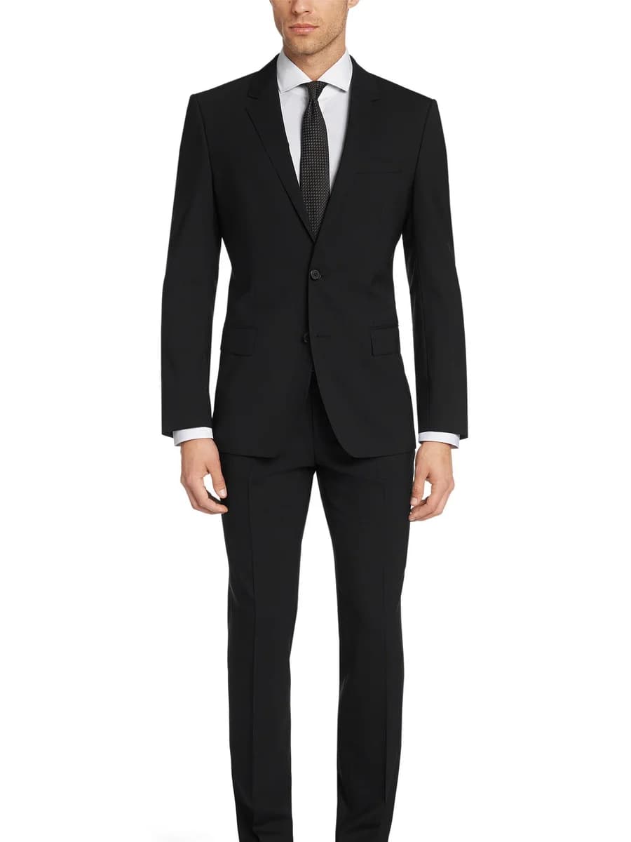 Suit Đen Trơn Hai Nút Cổ Điển — SN-009