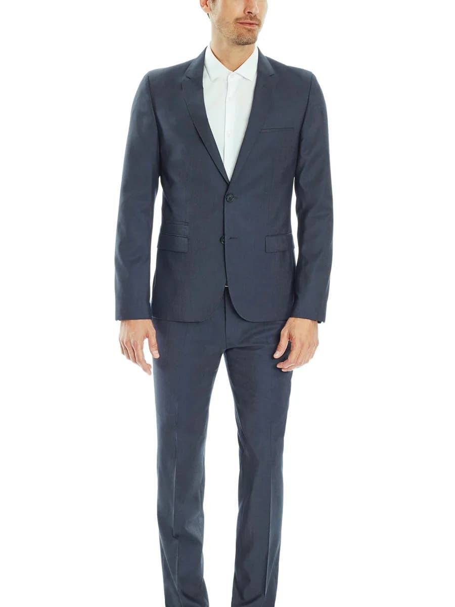 Suit Xanh Khói Ve Thon Hiện Đại — SN-030