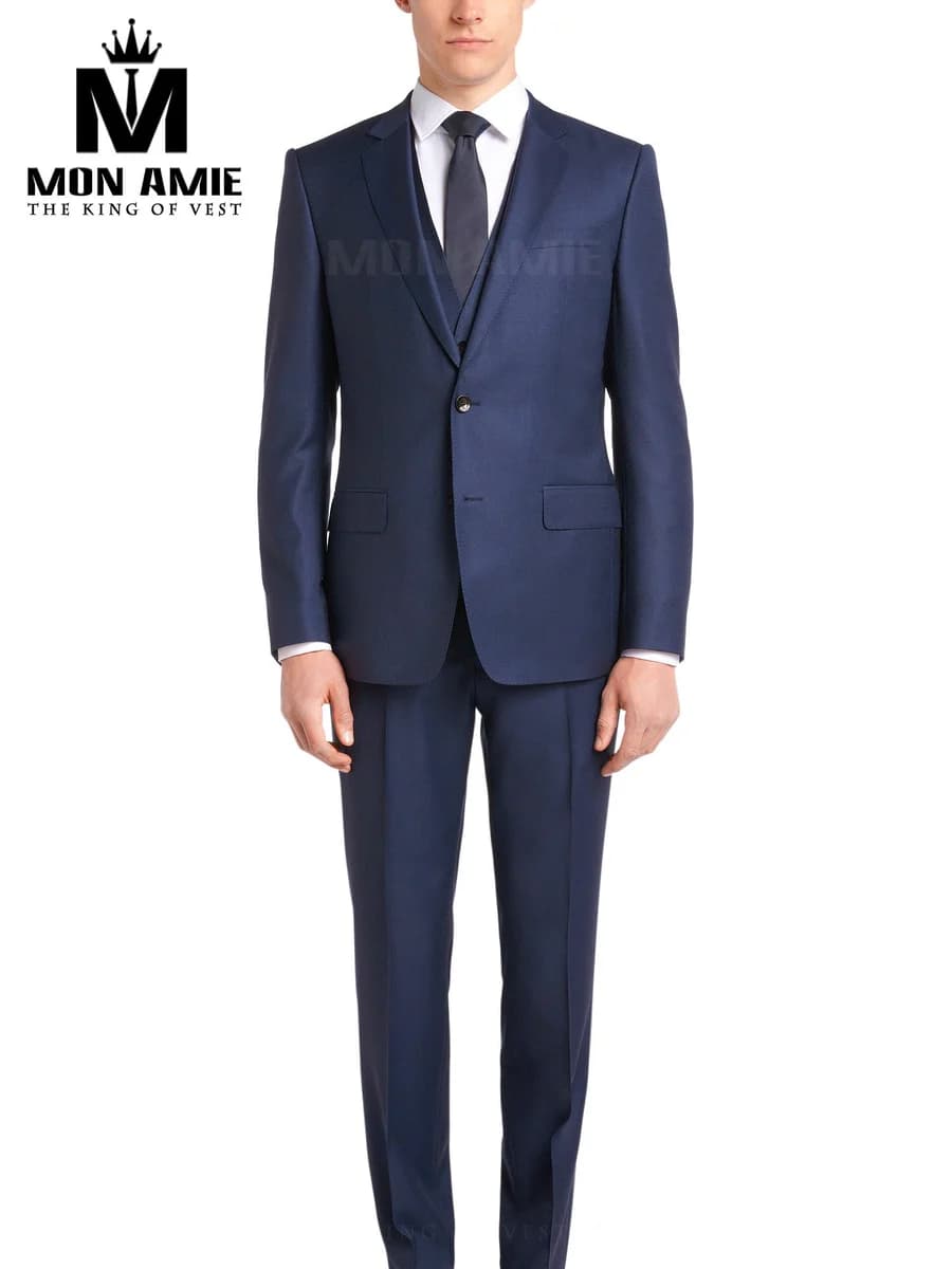 Suit Navy Ánh Xanh Ba Mảnh — SN-033