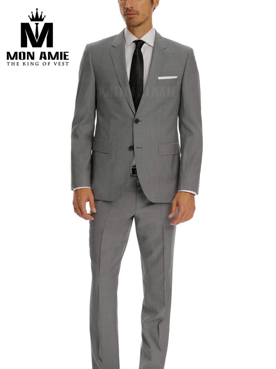 Suit Xám Tro Hai Nút — SN-044