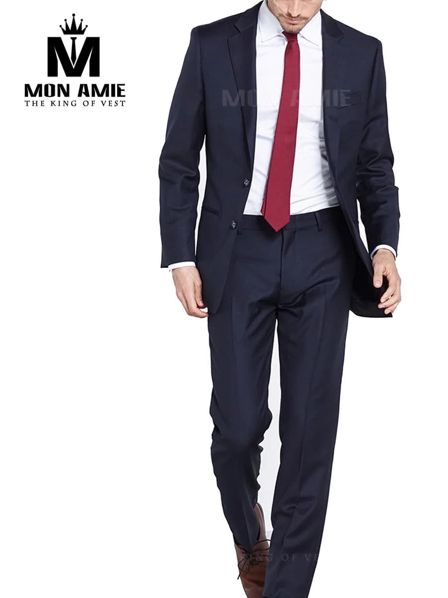 Suit Navy Trơn Thanh Lịch — SN-046