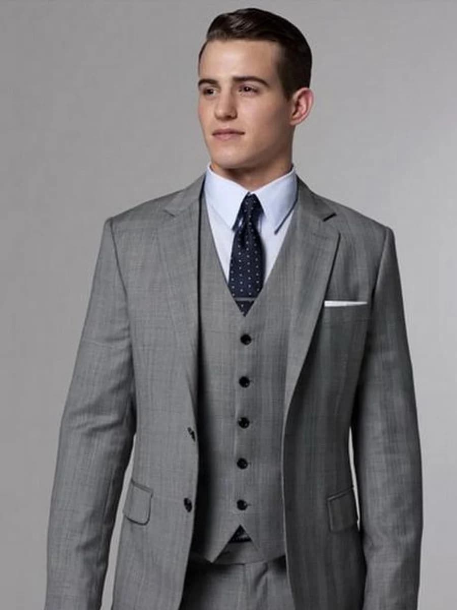 Vest Ba Mảnh Xám Ánh Bạc — SN-069