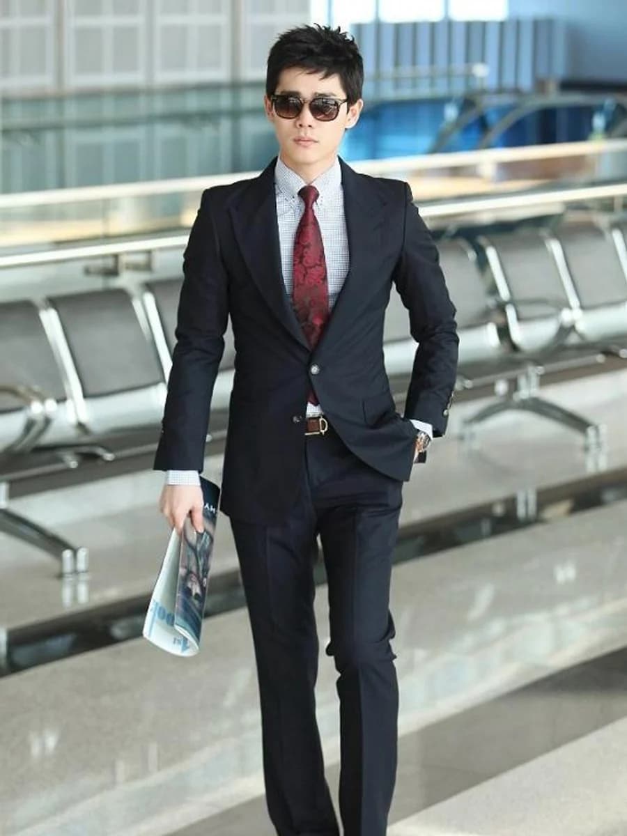 Vest Navy Thẫm Đường Bay — SN-083