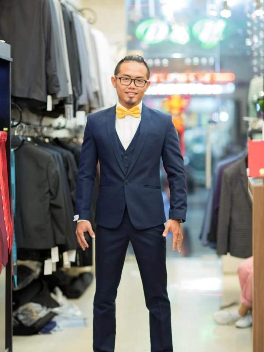 Navy Ba Mảnh Nơ Vàng — SN-095
