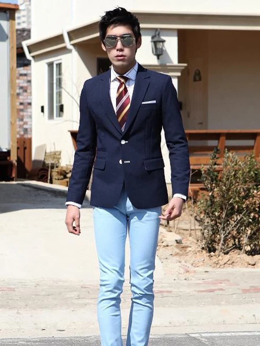 Blazer Navy Nút Bạc — SN-138
