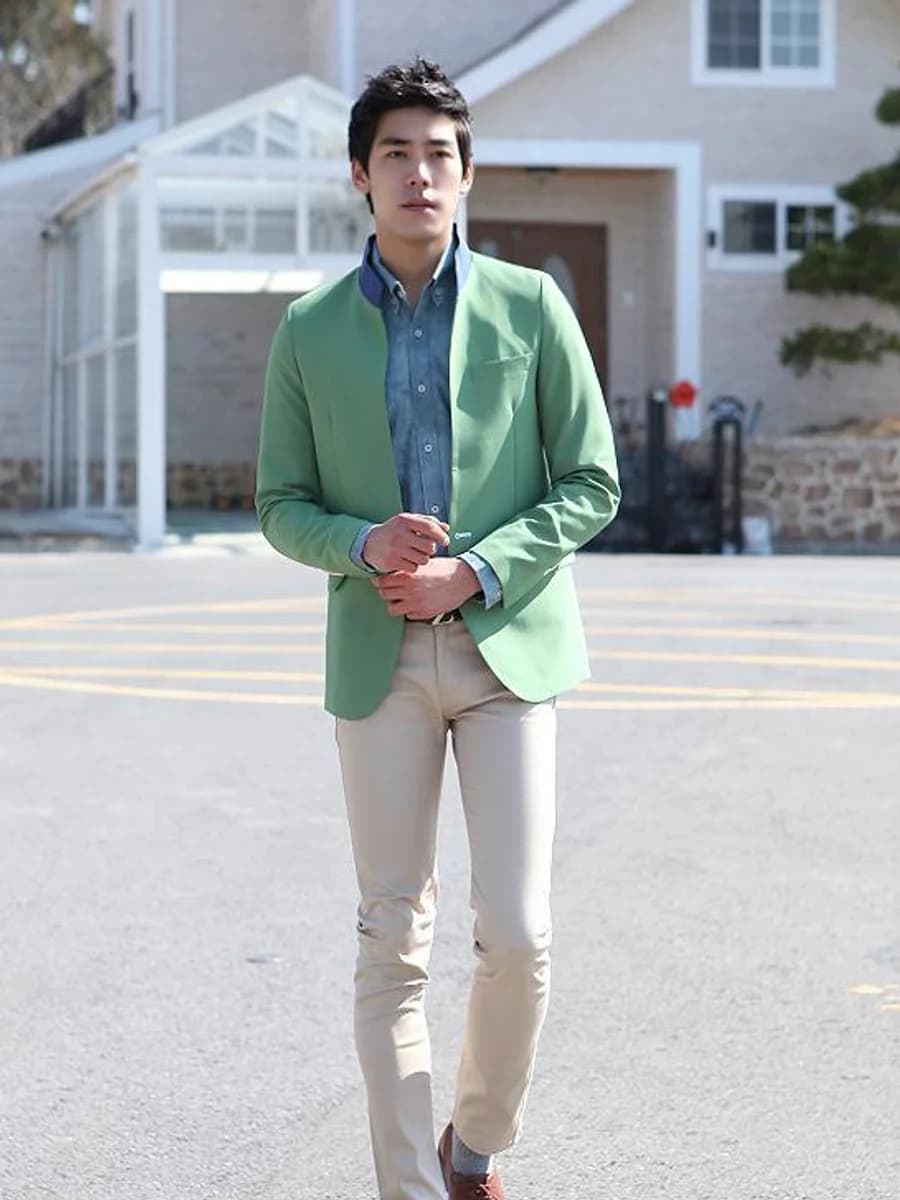 Blazer Lục Bình Cổ Trụ — SN-144