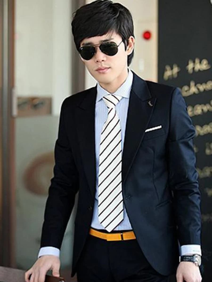 Vest Navy Cà Vạt Kẻ Chéo — SN-149