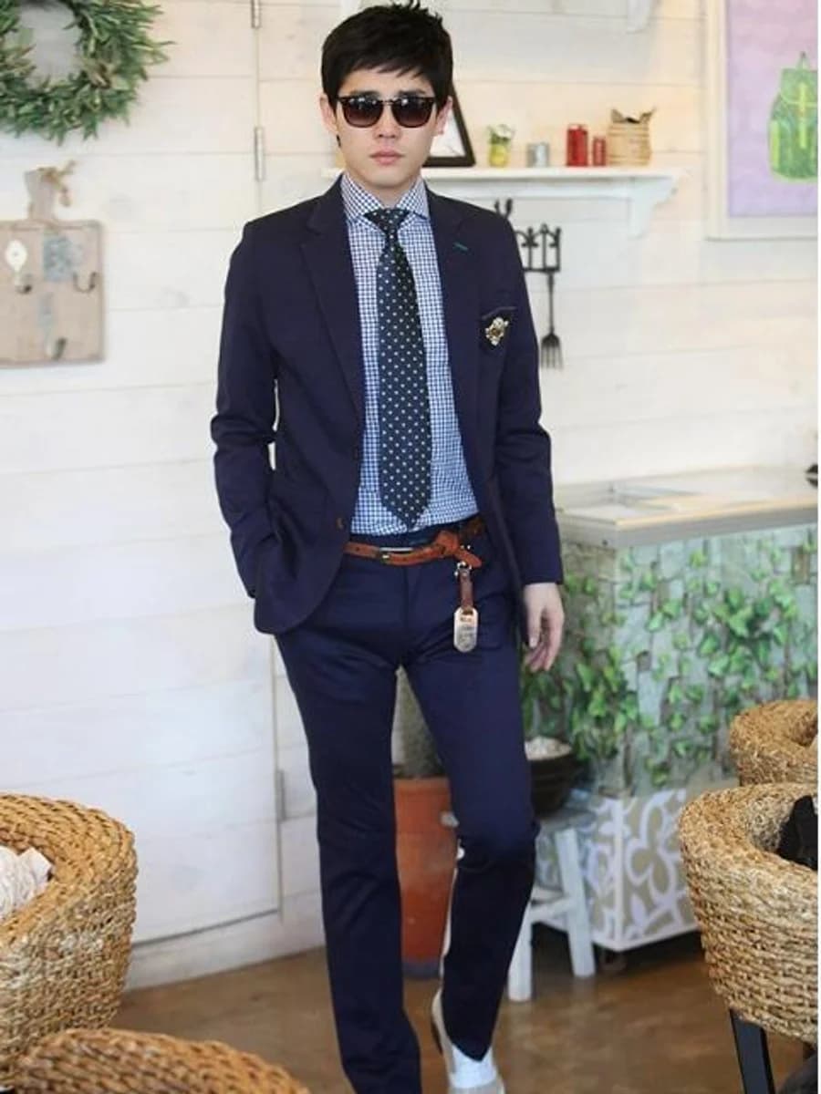 Bộ Vest Navy Dáng Ôm — SN-165