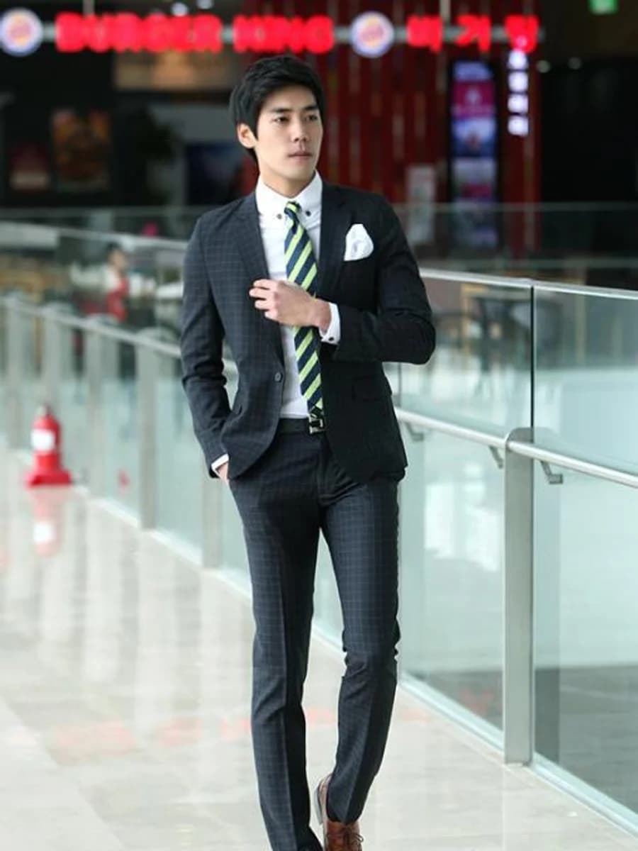 Vest Kẻ Ô Xanh Đen — SN-191