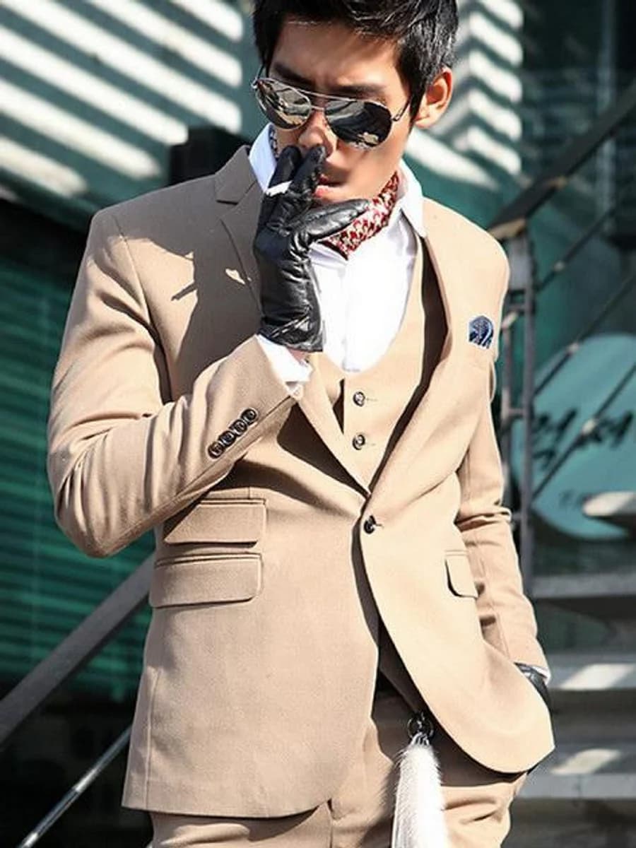 Vest Camel Ba Mảnh Quý Ông — SN-197