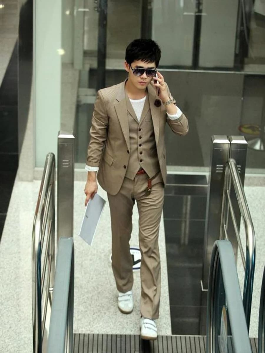 Vest Ba Mảnh Nâu Cát — SN-214