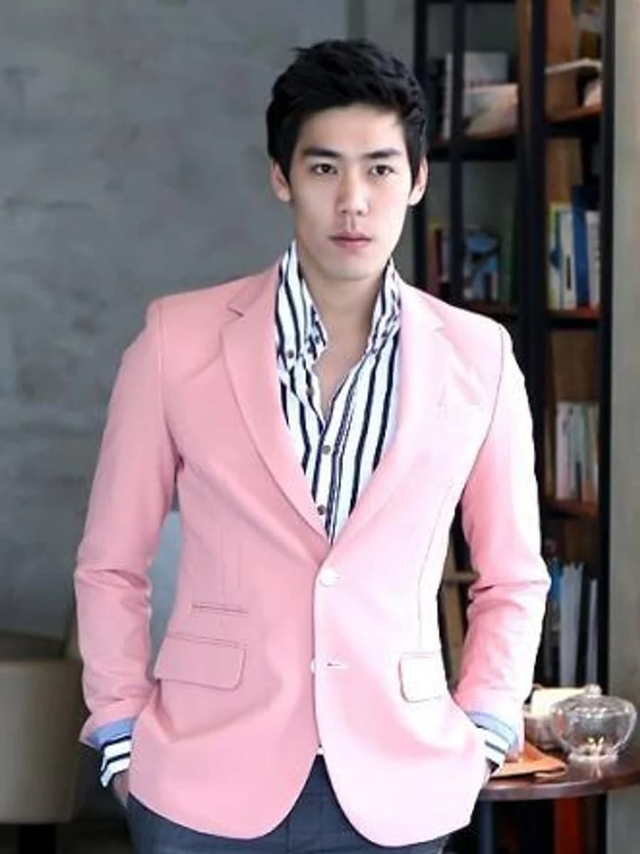 Blazer Hồng Phấn Mềm — SN-217