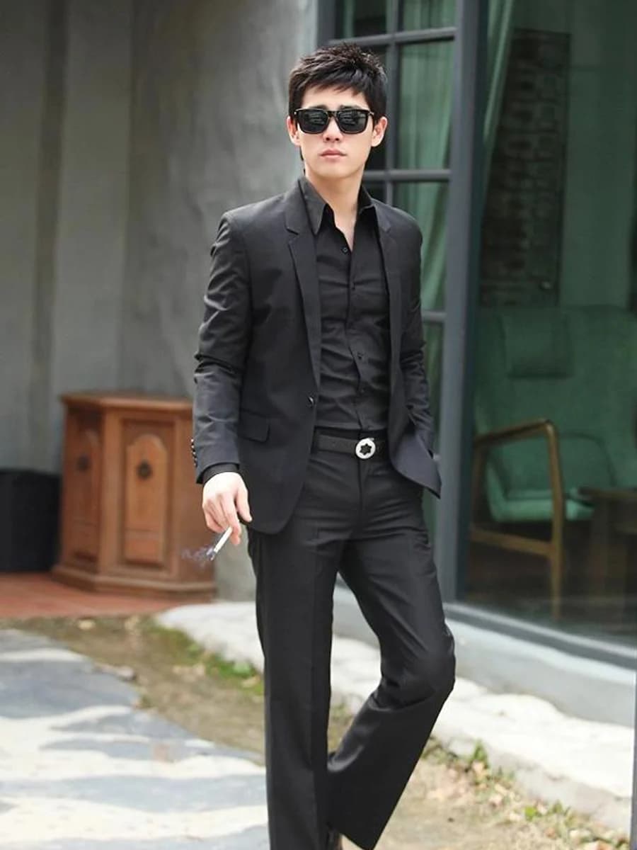 Bộ Suit Đen Toàn Sắc — SN-221