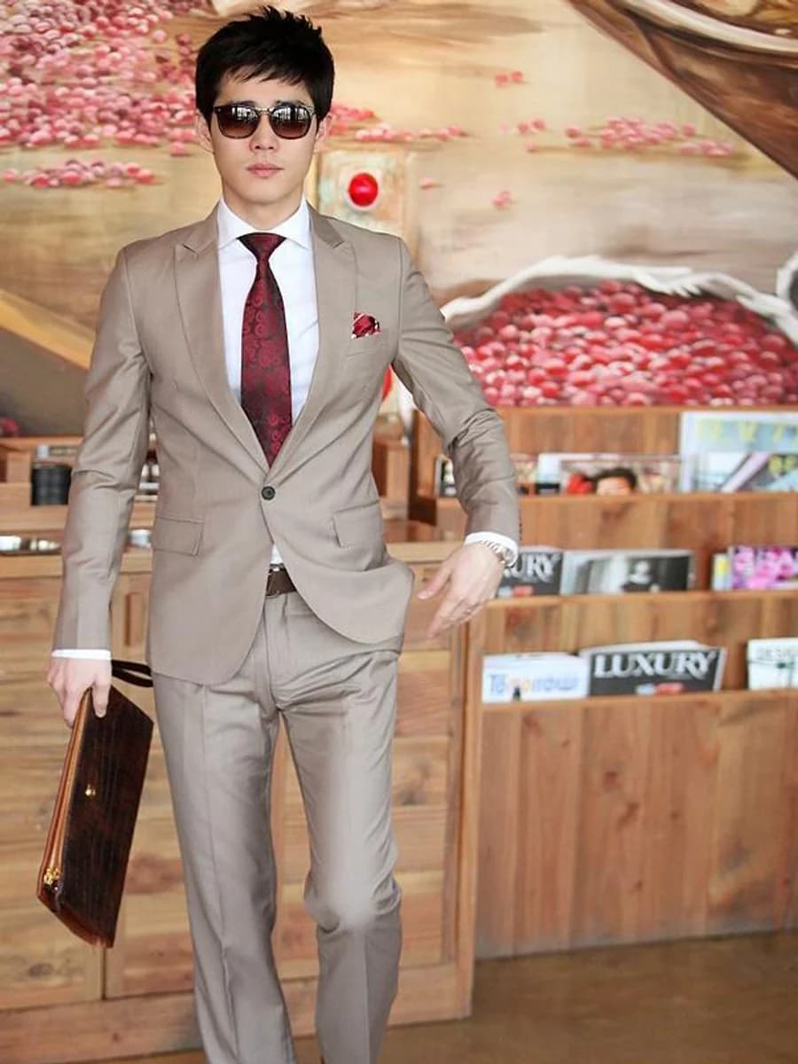 Taupe Brown Suit — SN-222