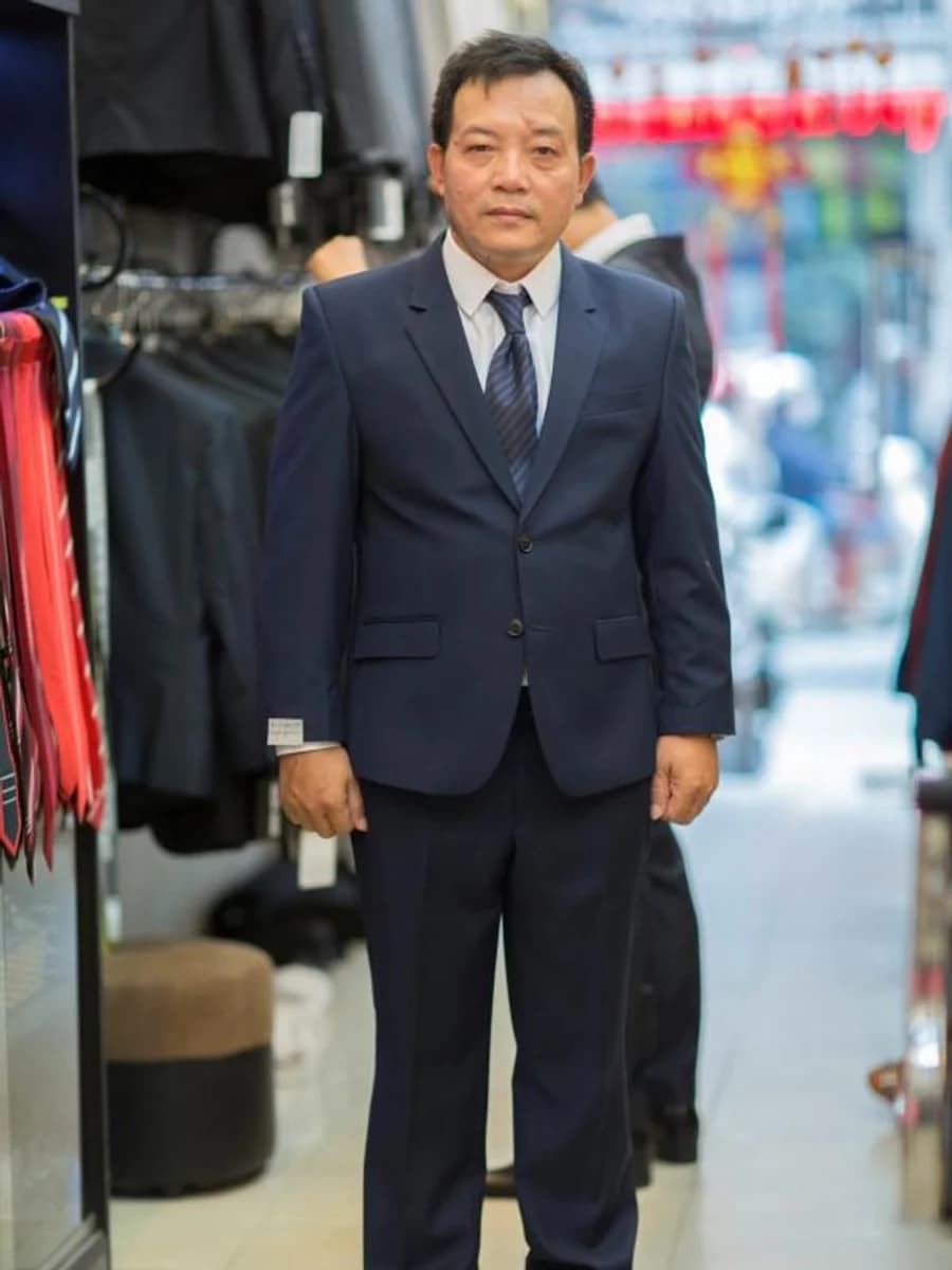 Vest Navy Chủ Hôn Cổ Điển — SN-228