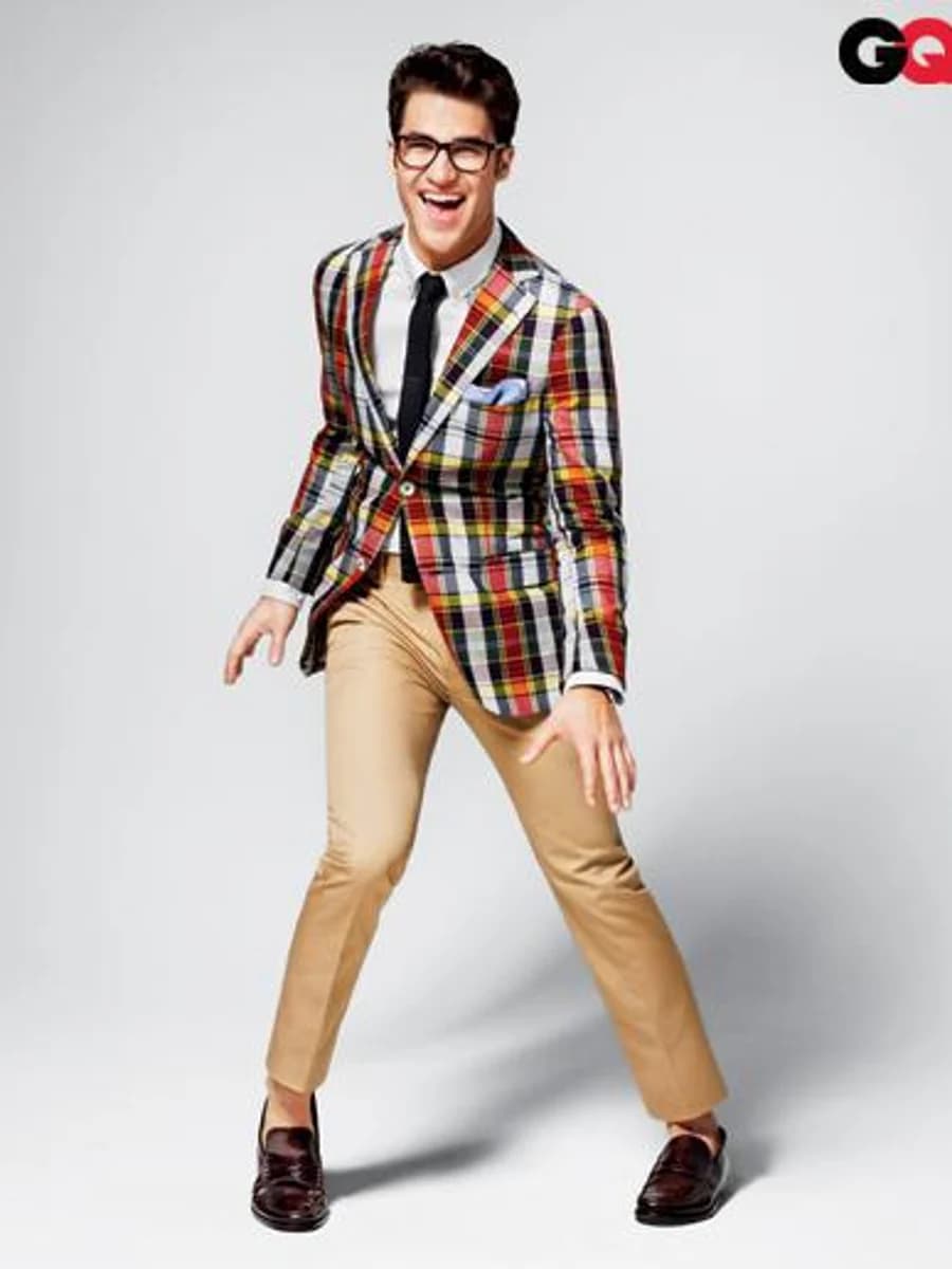 Blazer Caro Madras Rực Nắng — SN-253