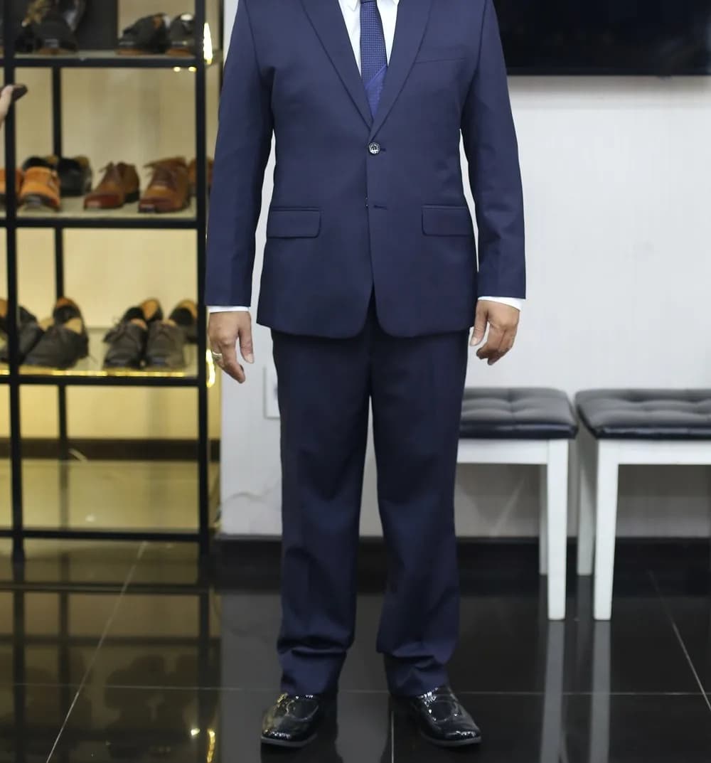 Suit Navy Cà Vạt Xanh Đậm — SG-018