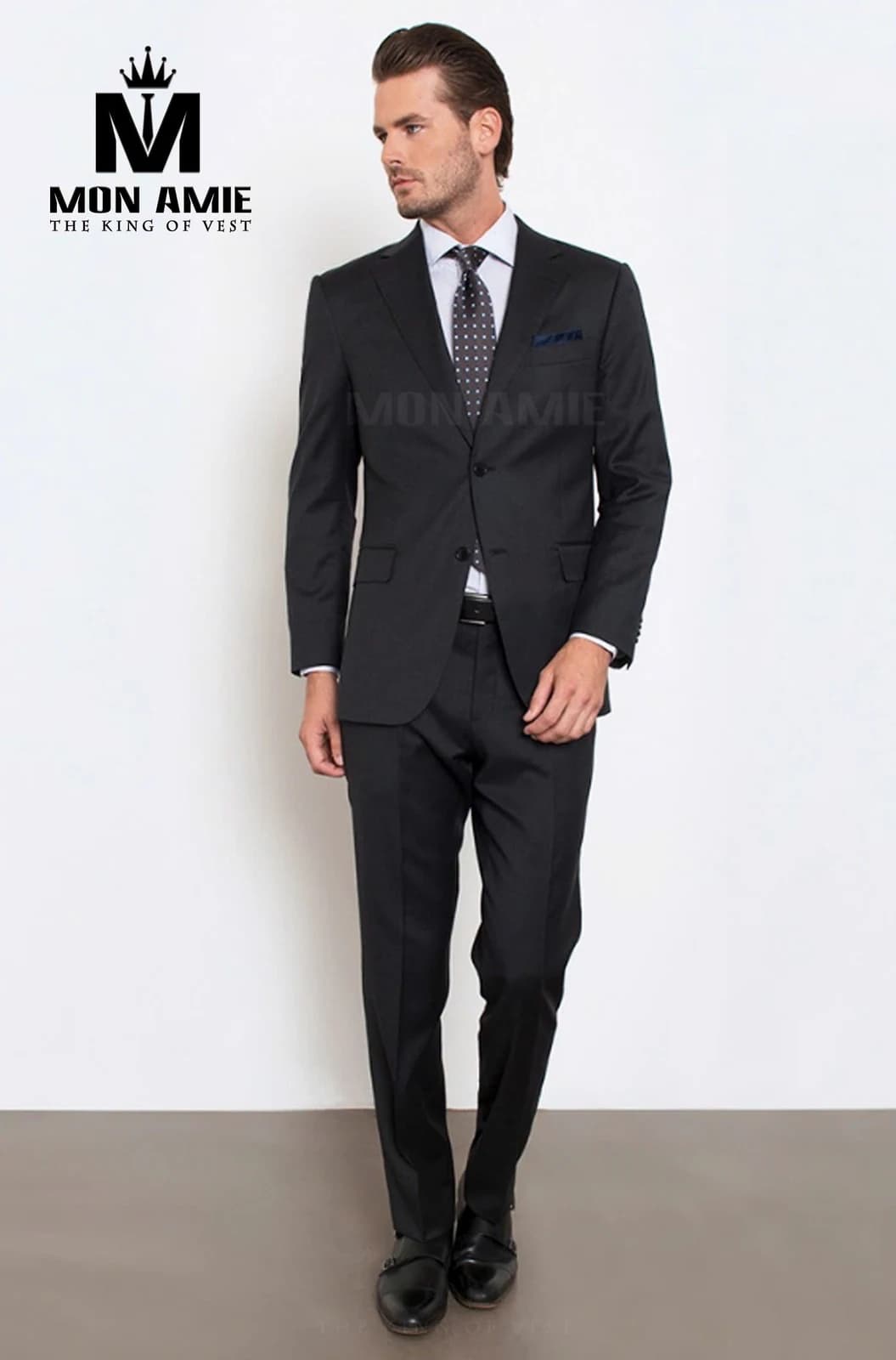 Suit Đen Than Ve K Cổ Điển — SN-001