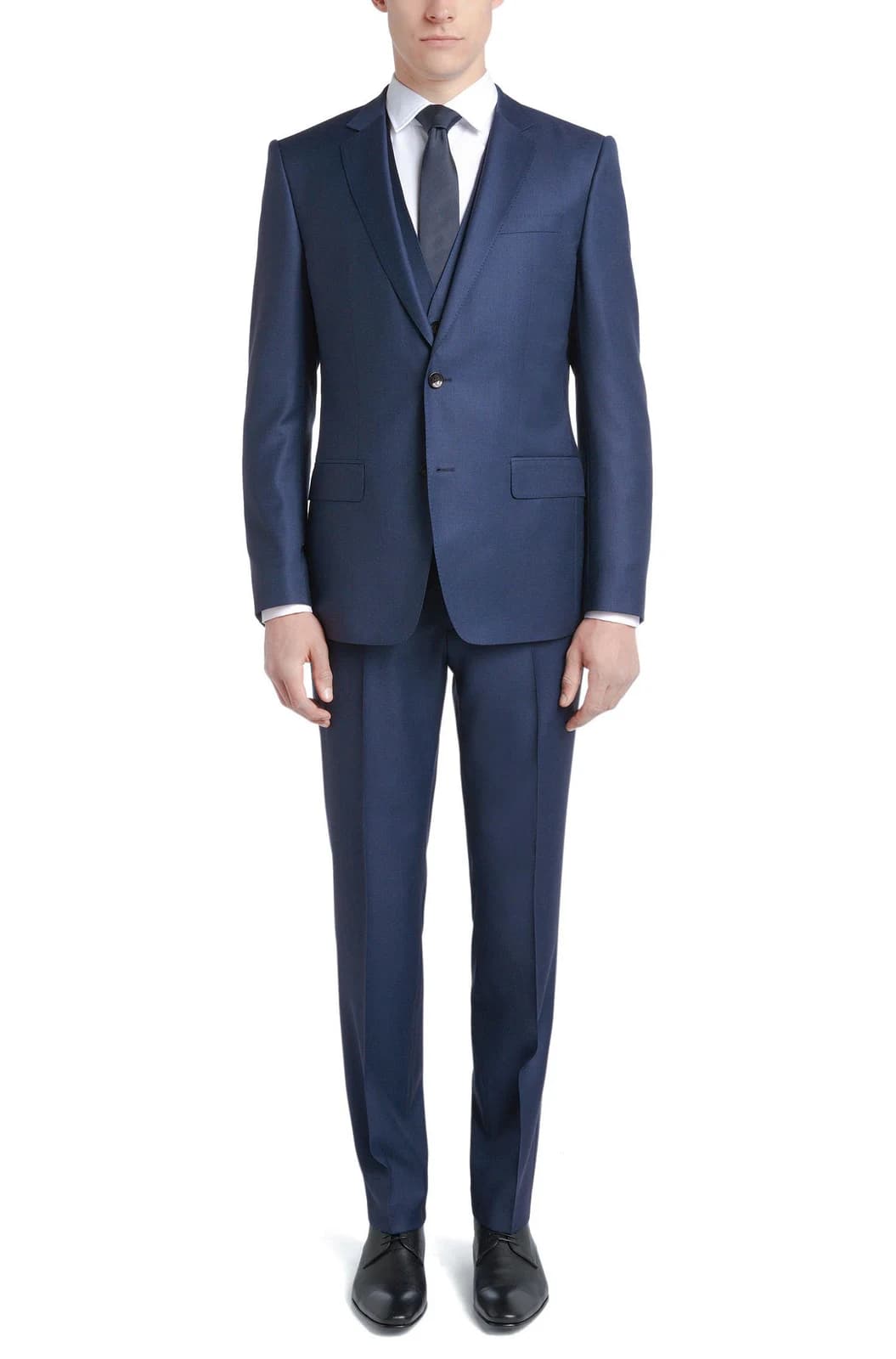 Suit Navy Ánh Thép Ba Mảnh — SN-006