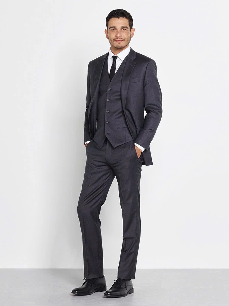 Suit Xám Than Ba Mảnh Gilê — SN-015
