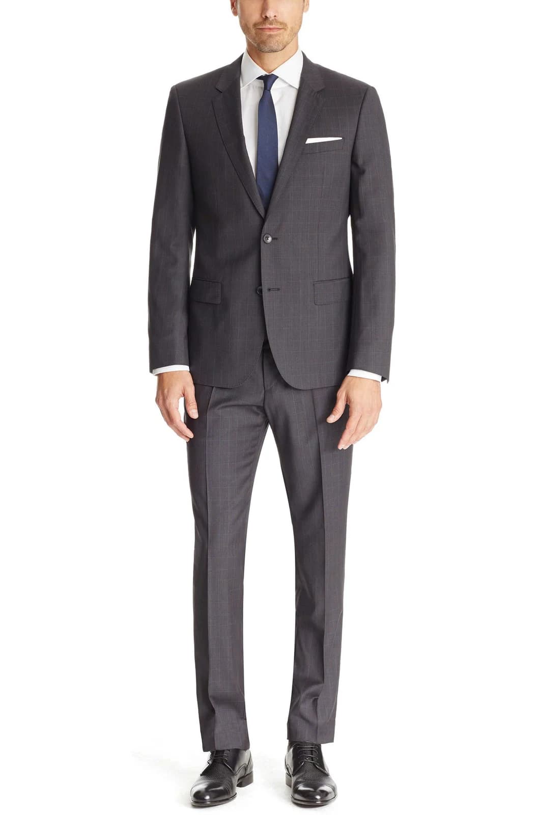 Suit Xám Kẻ Ô Chìm Glen Check — SN-026