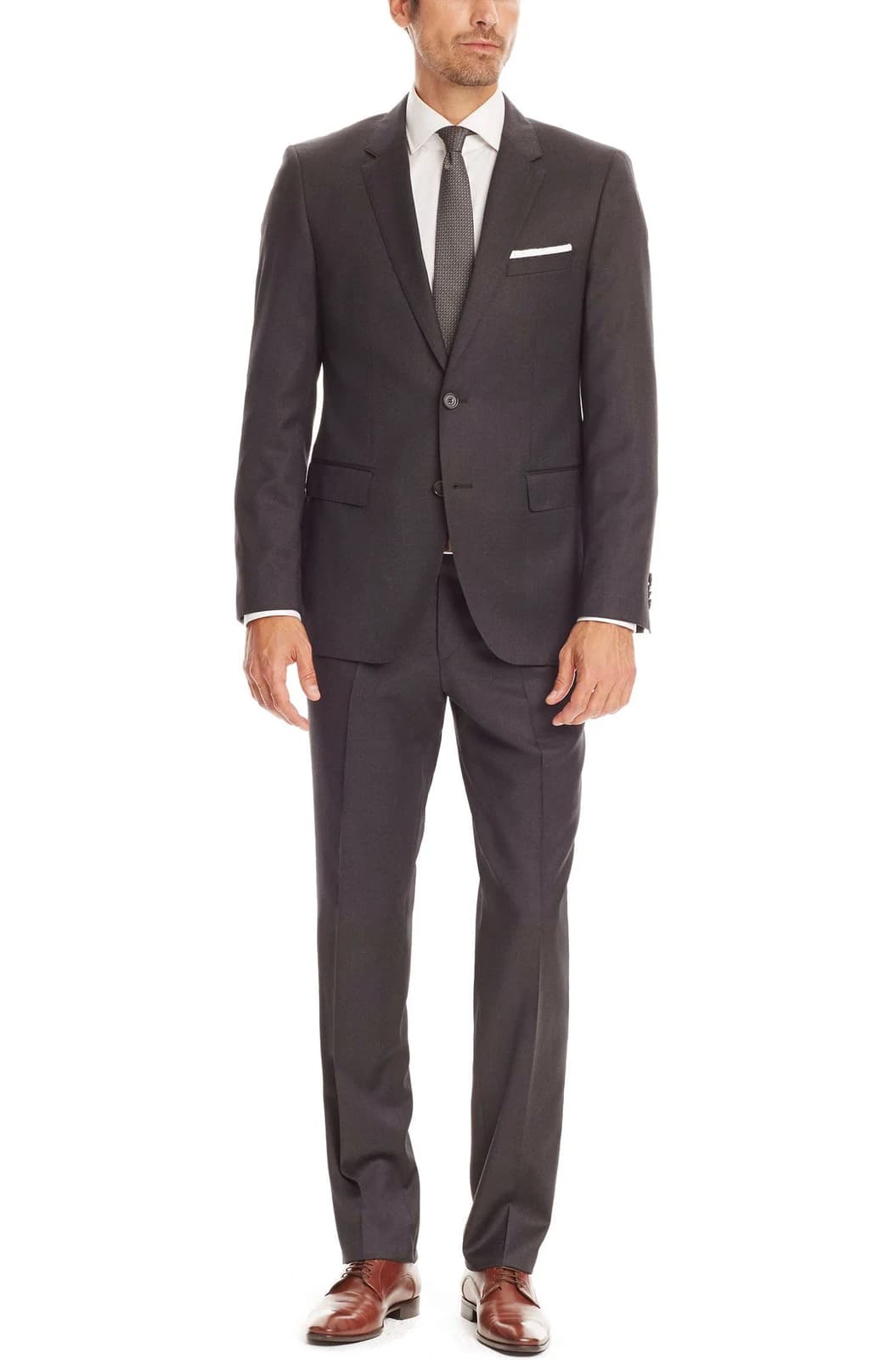 Suit Xám Khói Trơn Công Sở — SN-028