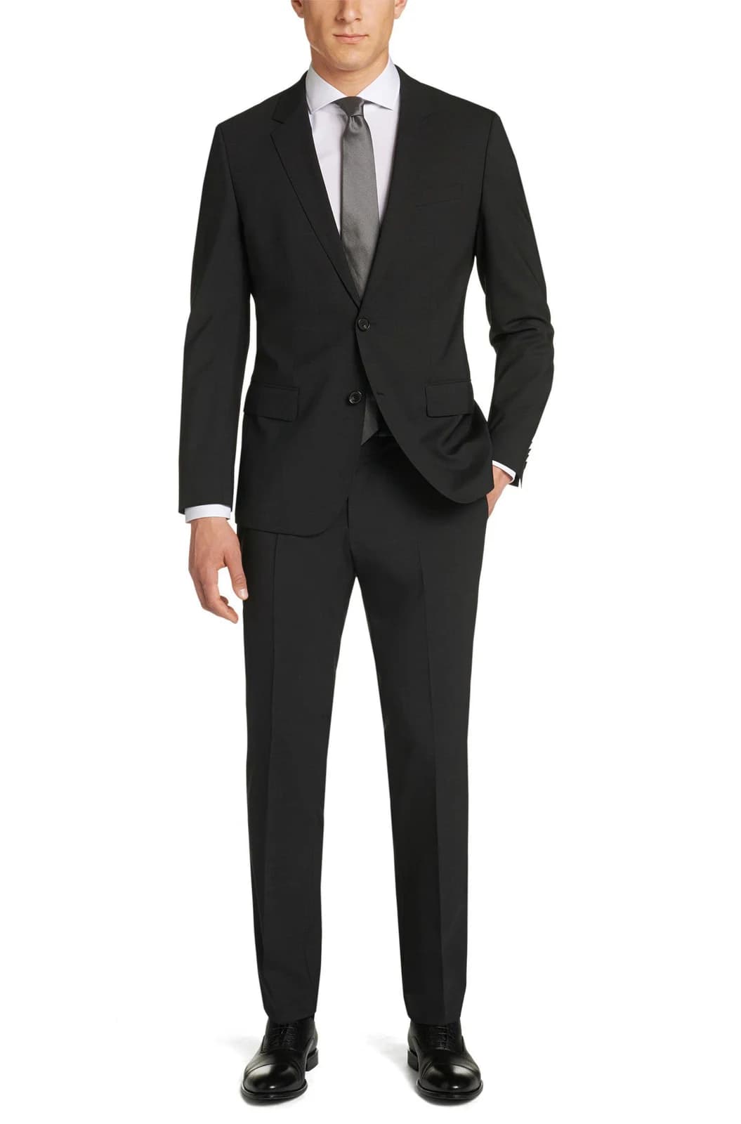 Suit Đen Tuyền Tinh Giản Hai Nút — SN-029