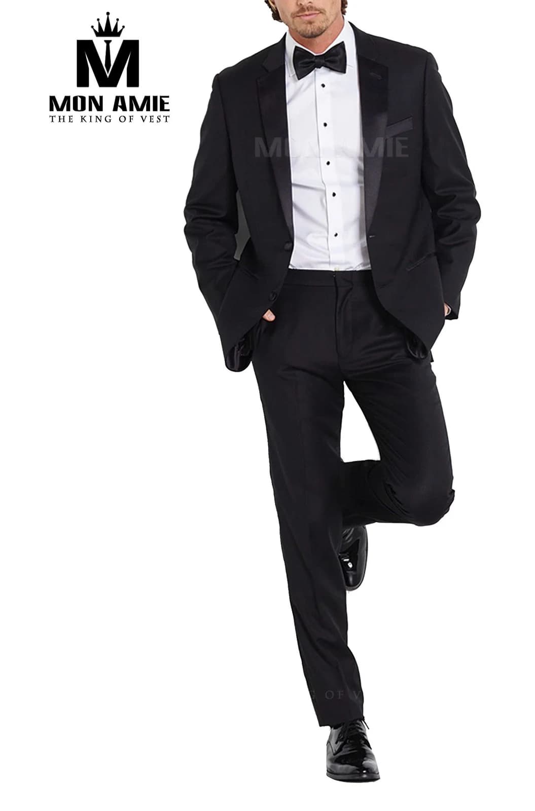 Tuxedo Đen Một Nút Cổ Điển — SN-035
