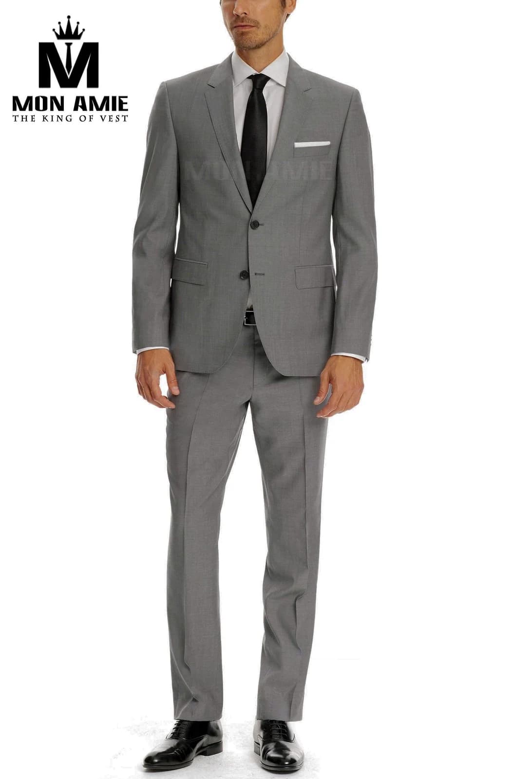 Suit Xám Tro Hai Nút — SN-044