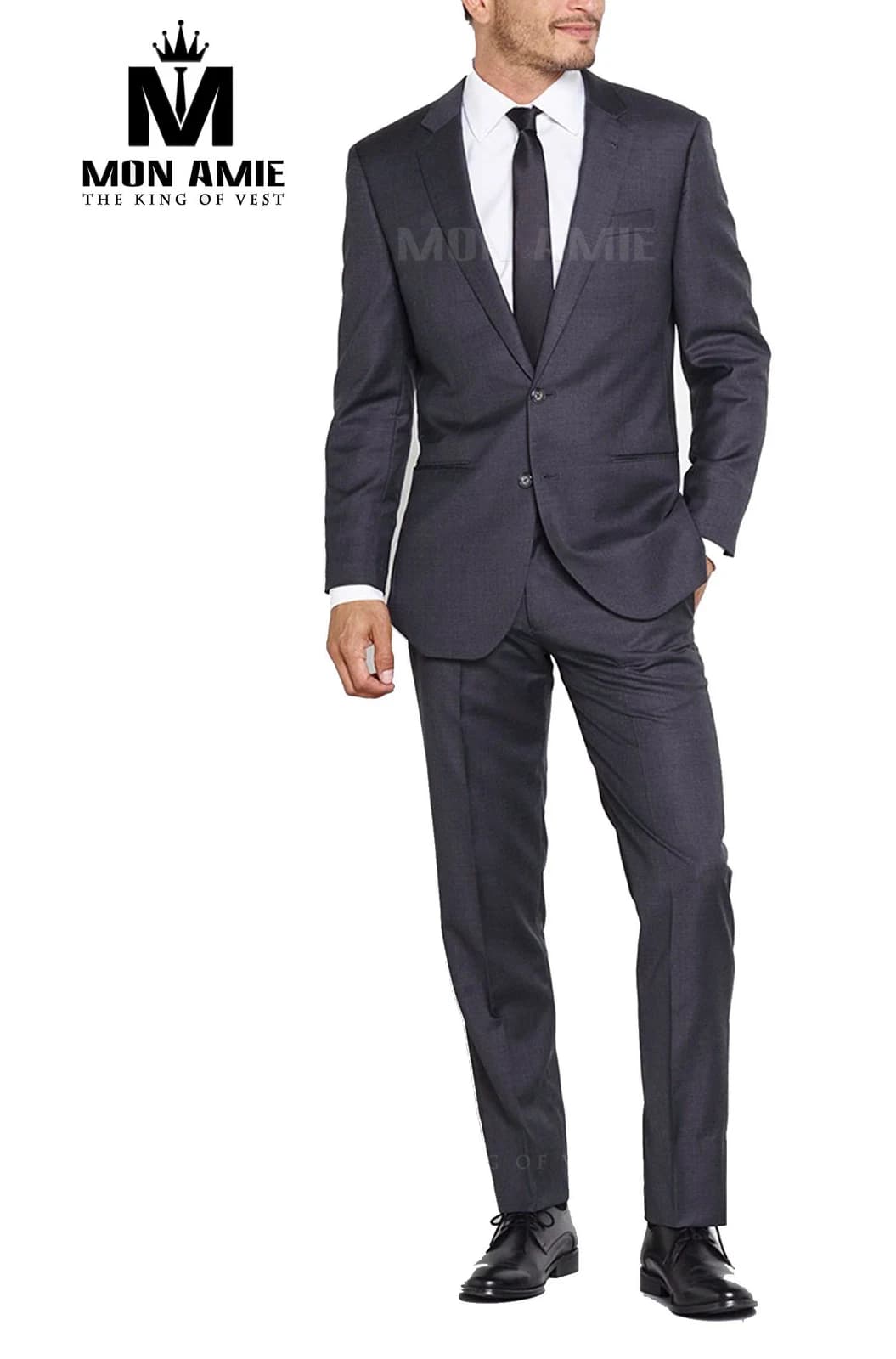 Suit Xám Than Đậm Trang Trọng — SN-047