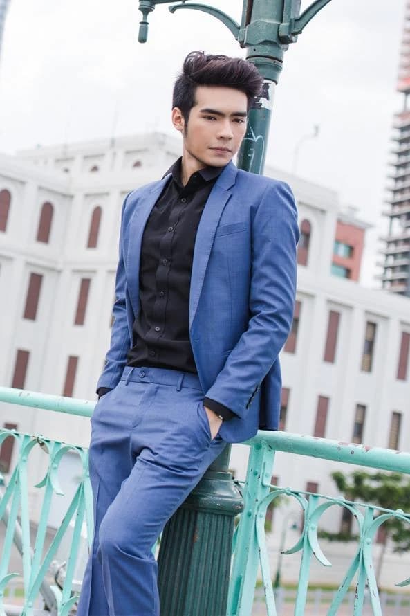 Vest Xanh Coban Sơ Mi Đen — SN-054