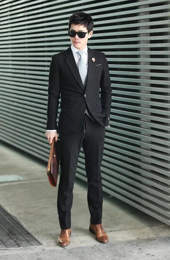 Vest Đen Slim Phố Thị — SN-081