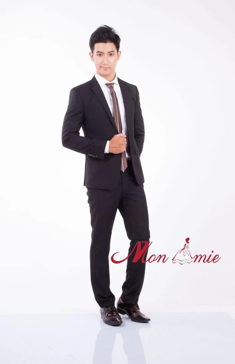 Vest Đen Ve Xuôi Tinh Giản — SN-115