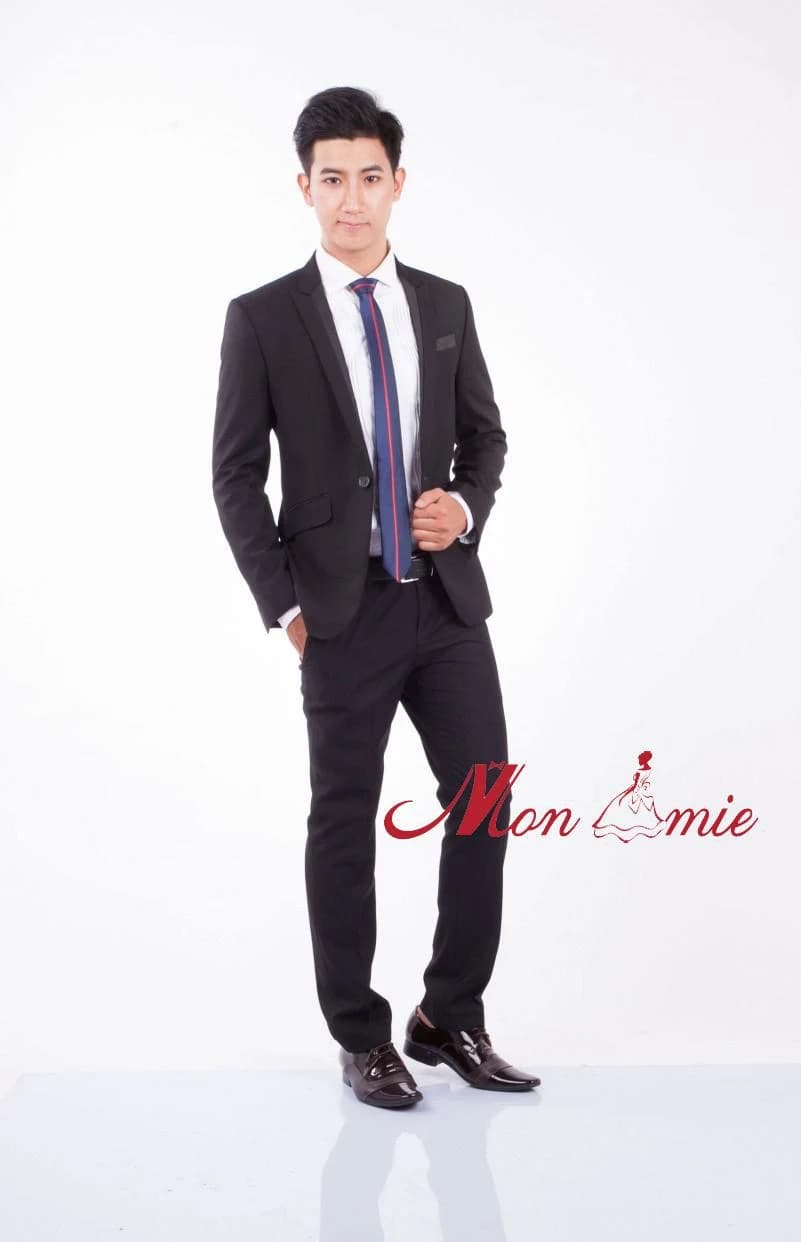 Vest Đen Navy Viền Chỉ Đỏ — SN-116