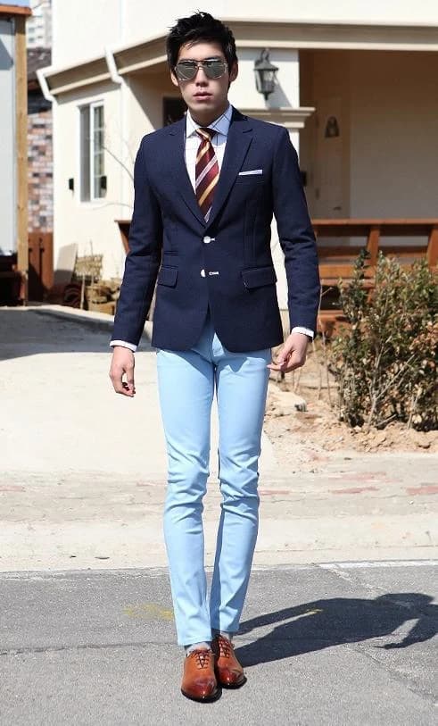Blazer Navy Nút Bạc — SN-138