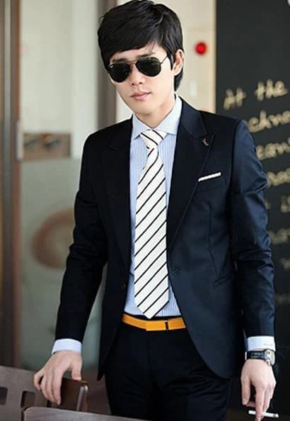 Vest Navy Cà Vạt Kẻ Chéo — SN-149