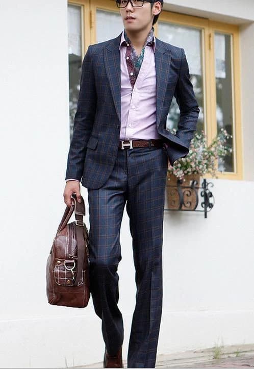 Vest Navy Kẻ Ô Cửa Sổ — SN-178