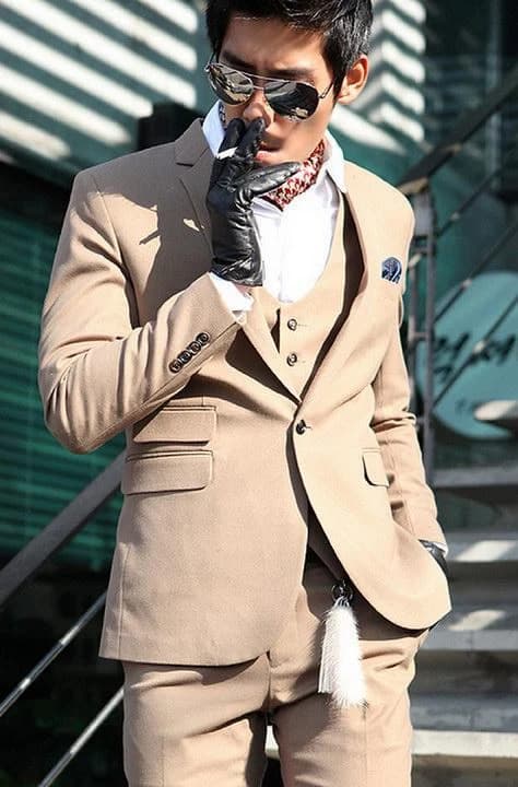Vest Camel Ba Mảnh Quý Ông — SN-197