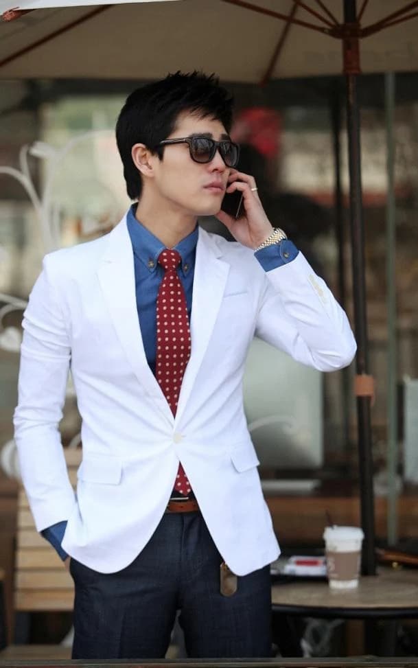 Blazer Trắng Ngà Phóng Khoáng — SN-219