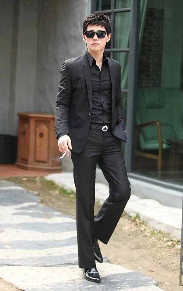 Bộ Suit Đen Toàn Sắc — SN-221