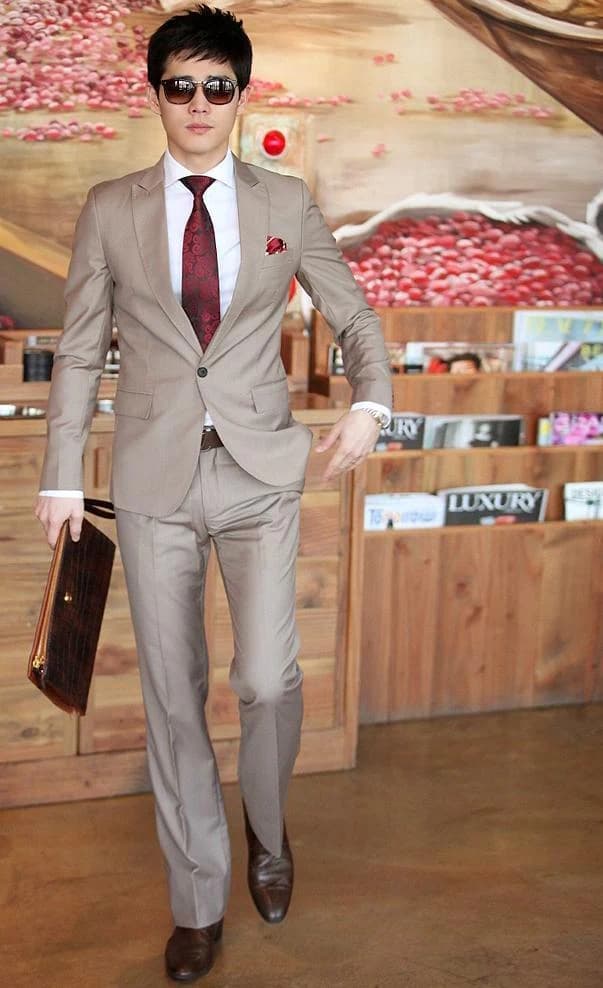 Bộ Suit Nâu Taupe Lịch Lãm — SN-222