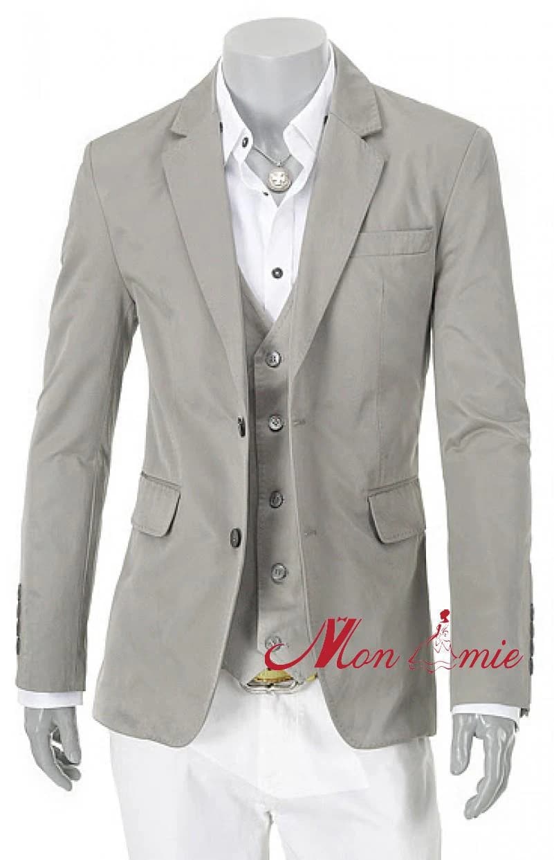 Blazer Xám Be Kèm Gilê — SN-235