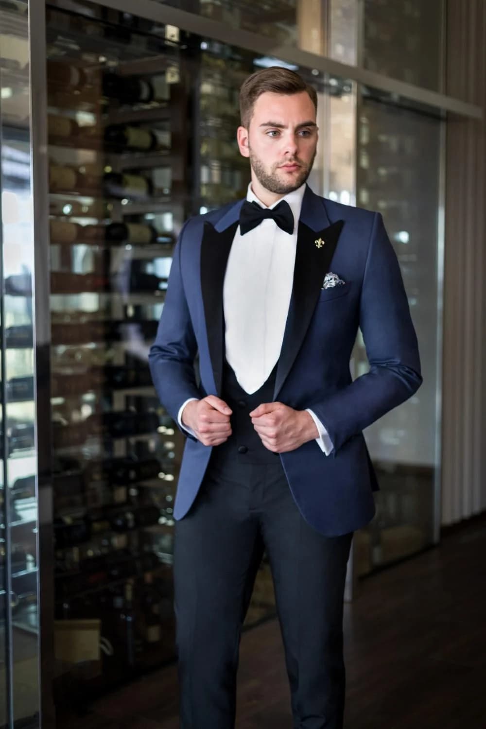 Tuxedo Navy Gi-lê Đen — TUX-059