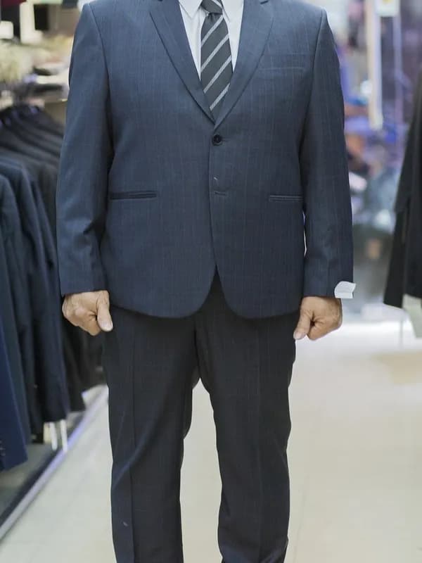 Suit Xanh Thép Cà Vạt Sọc — SG-014