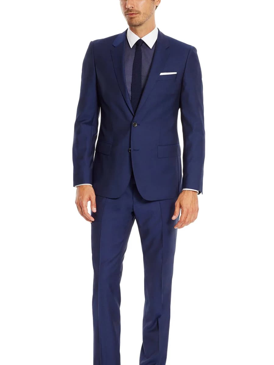 Suit Xanh Coban Rực Ve Chữ K — SN-004
