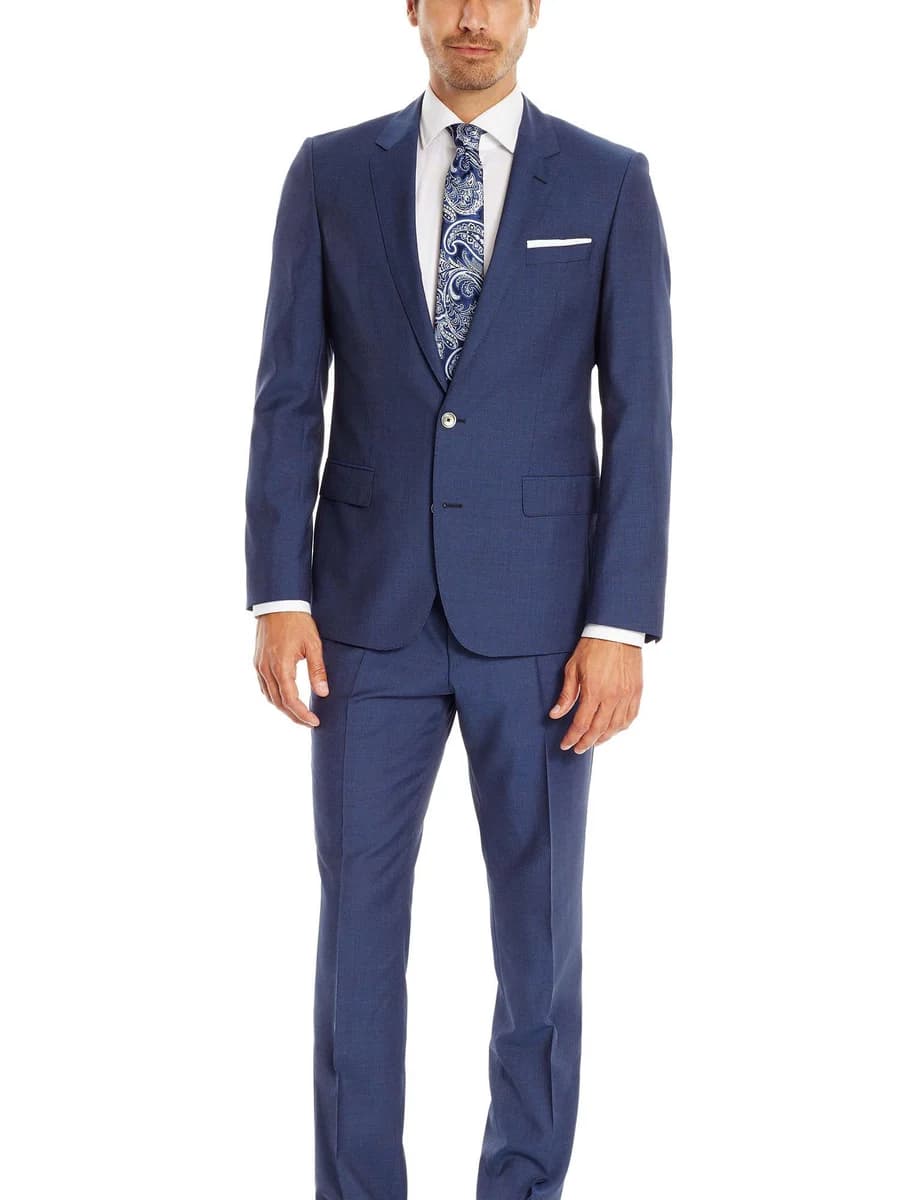 Suit Xanh Dương Ve Notch Thanh Lịch — SN-005