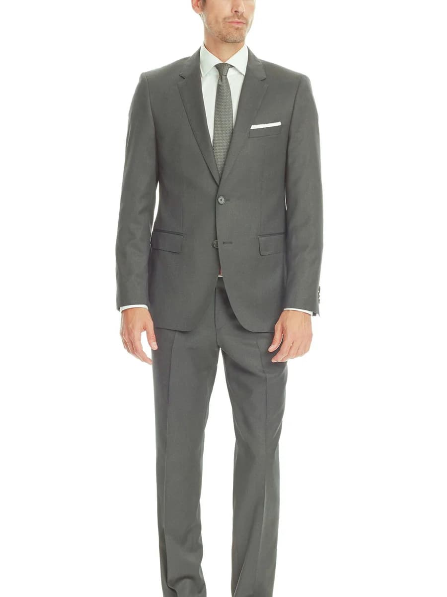 Suit Xám Chì Hai Nút Công Sở — SN-007